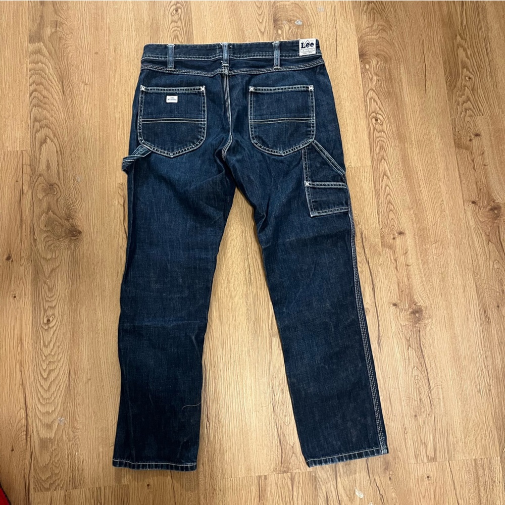 Lee Workwear Women’s Deep Indigo Denim Straight Jeans size 26 - Picture 2 of 8